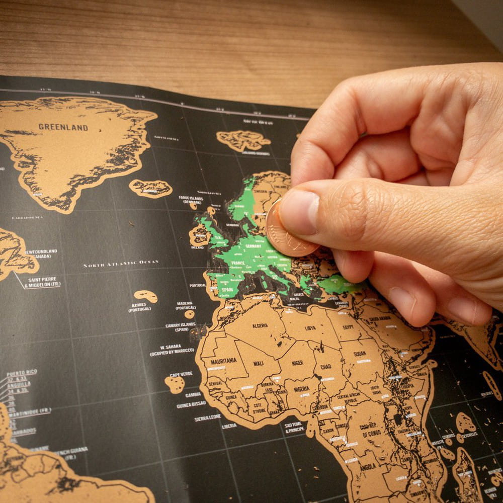 Weltenbummler - die Rubbel Weltkarte für Reise-Junkies