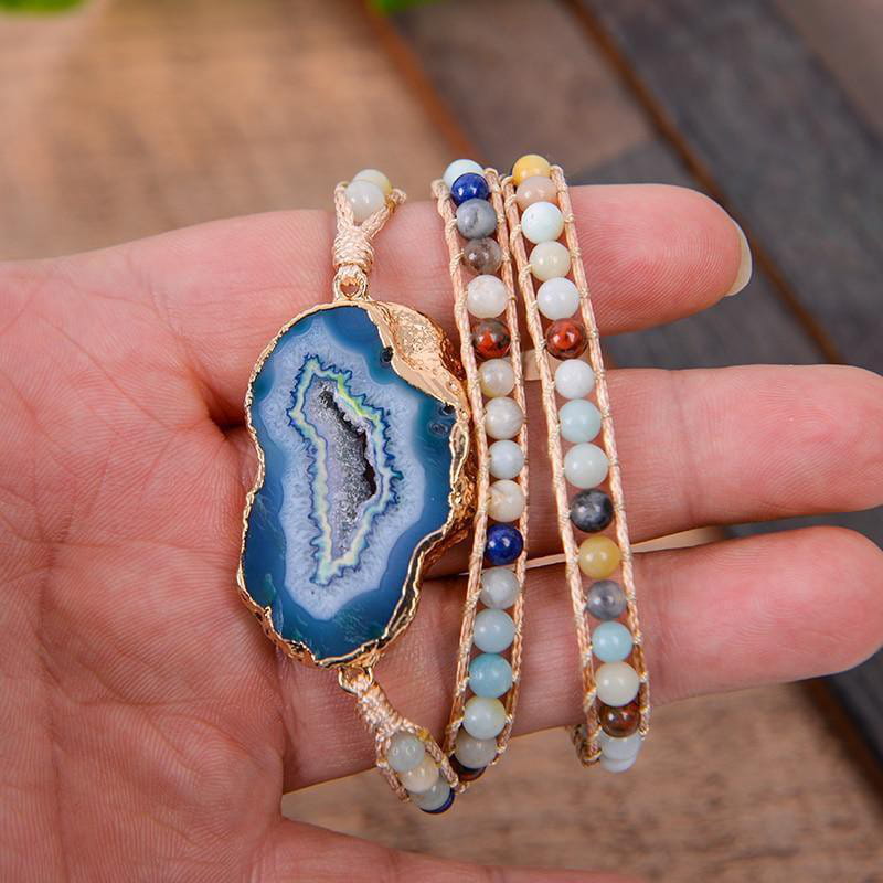 Steintanz - das Naturstein Armband mit Halbedelstein Perlen