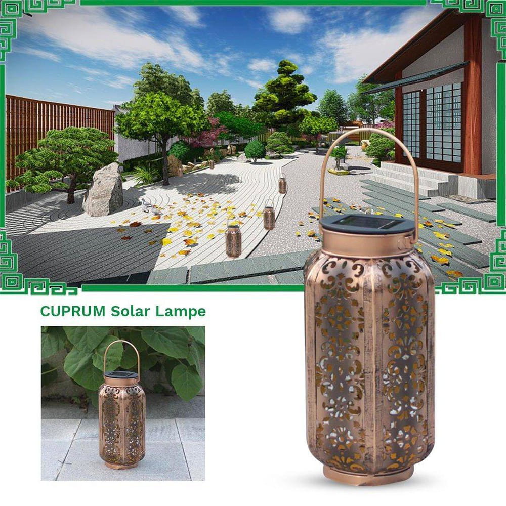 CUPRUM Solar Lampe - das Garten Licht im Kupfer Look