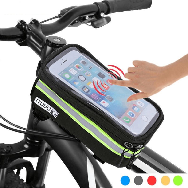 Trackbag - Wasserdichte Fahrrad Handy Tasche im stylischen Design mit Rundum Reflektoren