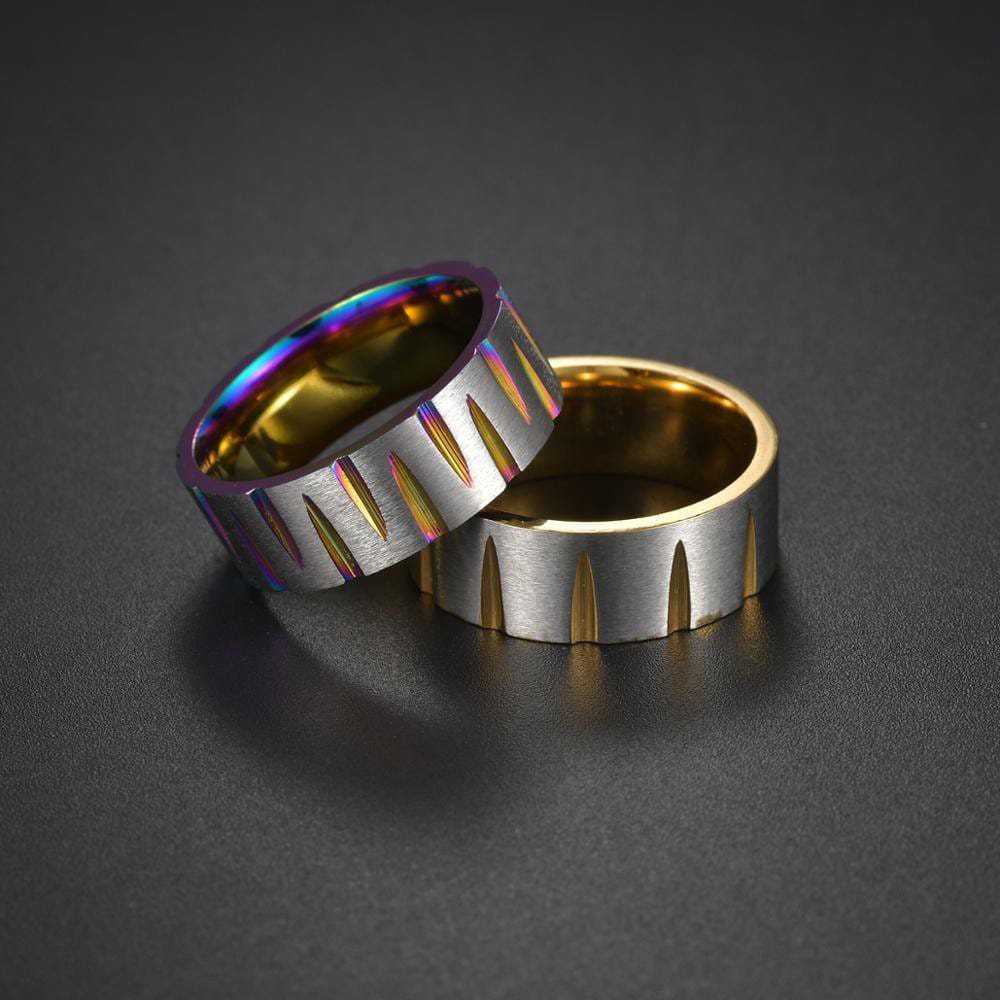 EDELRING - Der Edelstahl Ring mit den geschrecktem Metall für jeden