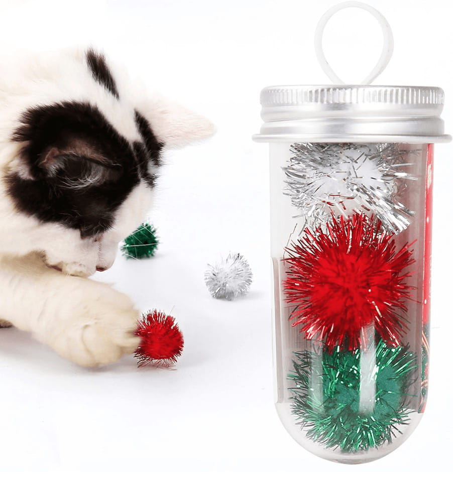 PomPom - das weihnachtliche Spielzeug für deine Katze