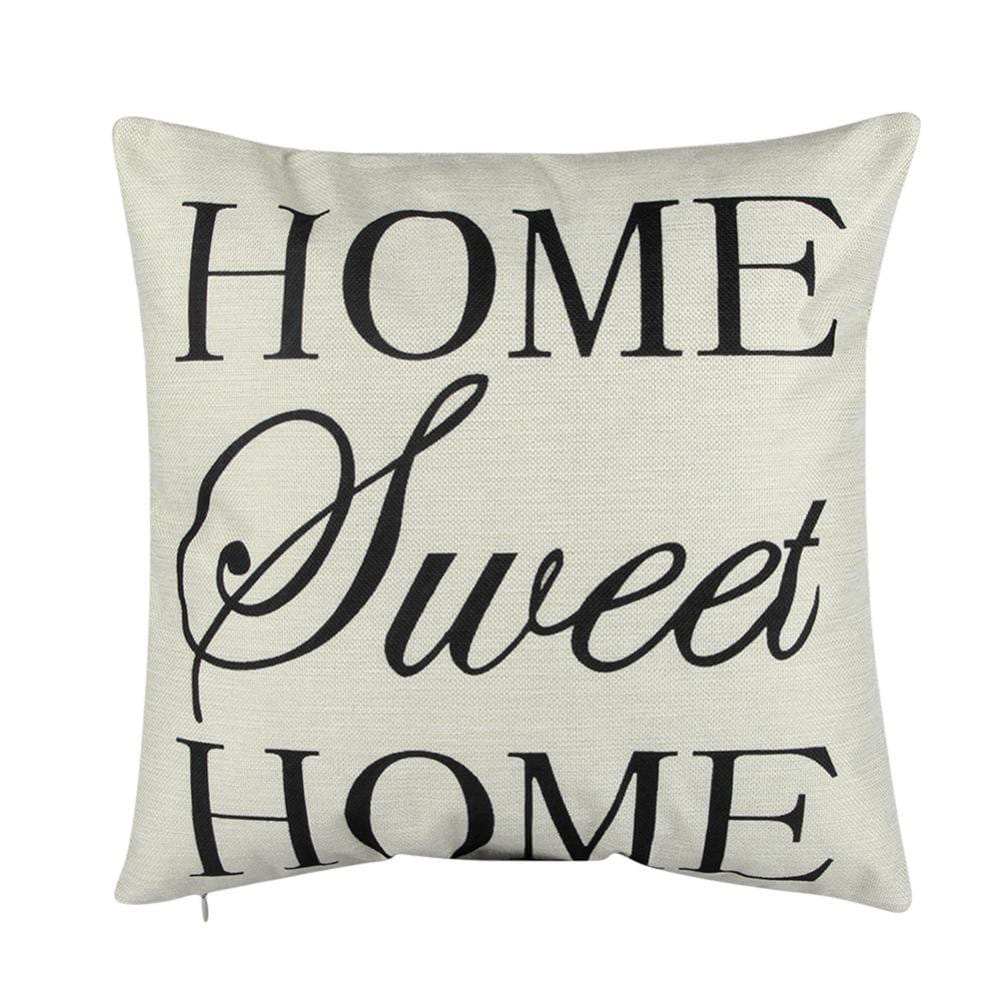 Home Sweet Home - der Kissenbezug mit Schriftzug