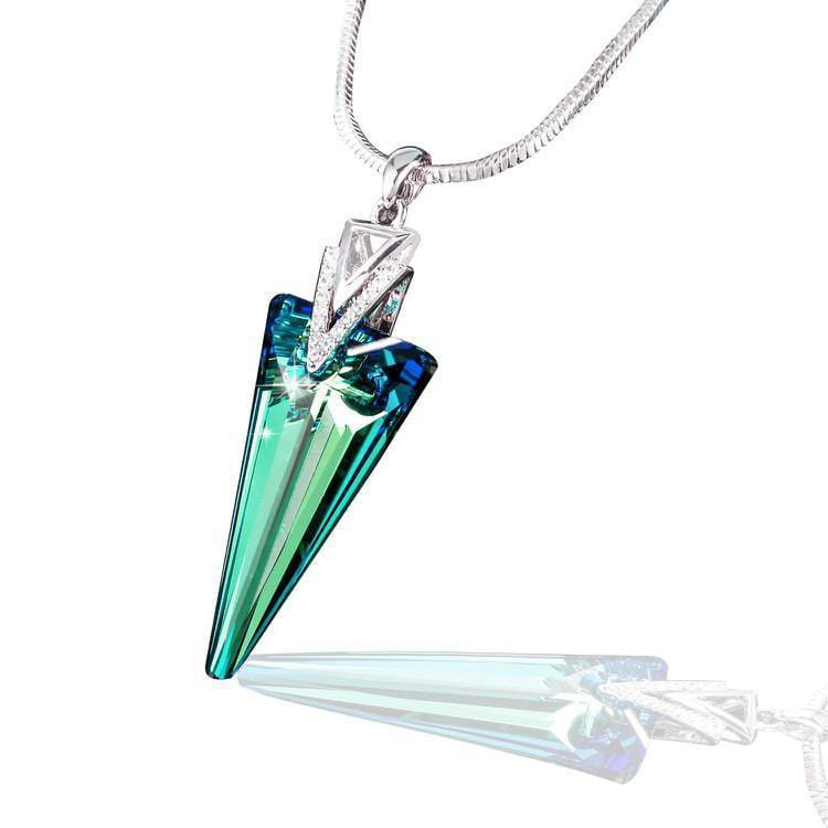 Trianglic - Wunderschöne Farb Kristall Halskette